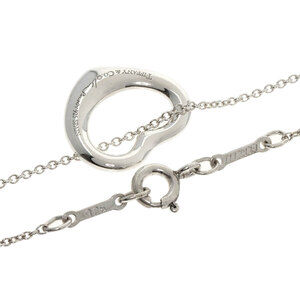 Tiffany Co Open Heart Necklace Silver